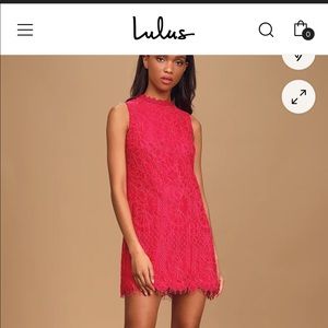 New with tags lululs lace dress, size medium
